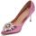 Scarpe Donna Décolleté Malu Shoes Decolette' scarpa donna in laminato lucido cocco fucsi rosa gio Rosa