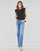 Abbigliamento Donna Pantaloni a campana Le Temps des Cerises PULP FLARE HIGH AXIS Blu