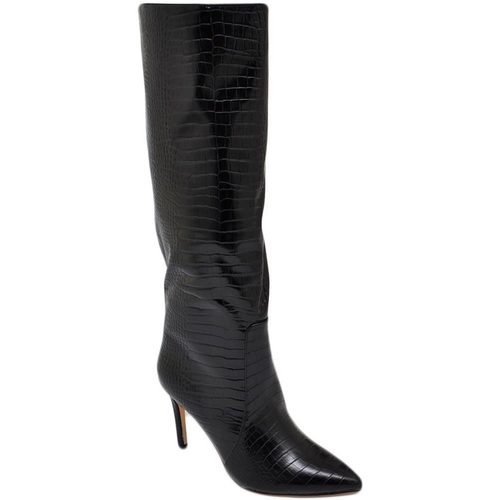Scarpe Donna Stivali Malu Shoes Stivali donna nero a punta tacco a spillo 12  lucido altezza gi Nero