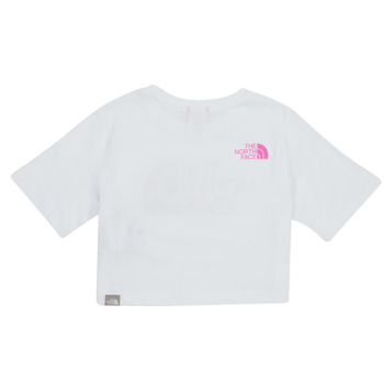 The North Face Girls S/S Crop Easy Tee Bianco