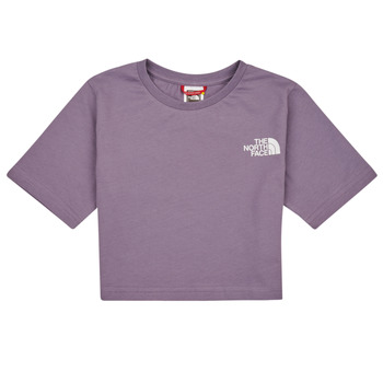 Abbigliamento Bambina T-shirt maniche corte The North Face Girls S/S Crop Simple Dome Tee Viola