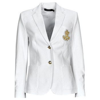 Abbigliamento Donna Giacche / Blazer Lauren Ralph Lauren ANFISA-LINED-JACKET Bianco