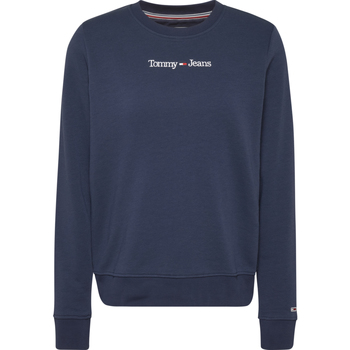 Abbigliamento Donna Felpe Tommy Jeans Reg Serif Linear Sweater Blu