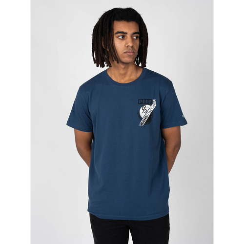 Abbigliamento Uomo T-shirt maniche corte Pepe jeans PM507855 | Rico Blu