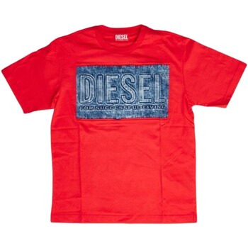 Abbigliamento Bambino T-shirt maniche corte Diesel J01209-00YI9 Rosso