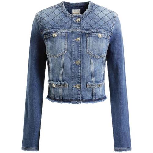 Abbigliamento Donna Giacche / Blazer Guess Giacca Jeans ES23GU53 Blu