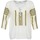 Abbigliamento Donna Top / Blusa Stella Forest ATU025 Bianco / Grigio / Giallo