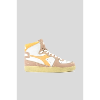 Scarpe Uomo Sneakers Diadora Mi Basket Used - White Beeswax - 201-158569-01-D0052 Multicolore