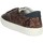 Scarpe Donna Sneakers alte Date W351-HL-GL-BR Marrone