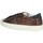 Scarpe Donna Sneakers alte Date W351-HL-GL-BR Marrone