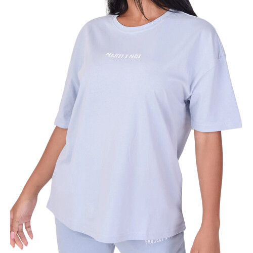 Abbigliamento Donna T-shirt maniche corte Project X Paris PXP-F211083 Blu