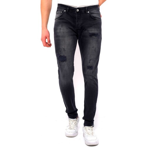 Abbigliamento Uomo Jeans slim True Rise 140550562 Nero