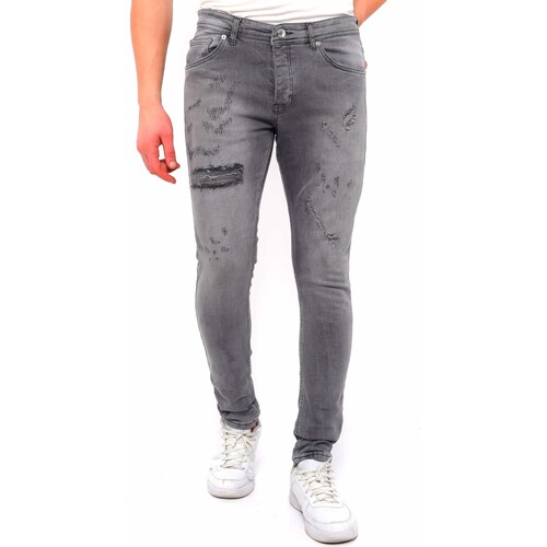 Abbigliamento Uomo Jeans slim True Rise 140557761 Grigio