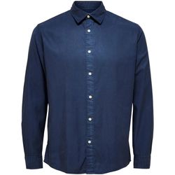 Abbigliamento Uomo Camicie maniche lunghe Selected 16087722 REGPASTEL-NAVY BLAZER Blu