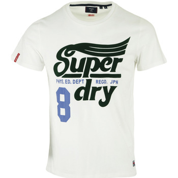 Abbigliamento Uomo T-shirt maniche corte Superdry Collegiate Graphic Tee 185 Bianco