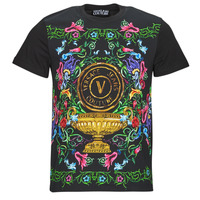 Abbigliamento Uomo T-shirt maniche corte Versace Jeans Couture GAH6SG Nero / Multicolore