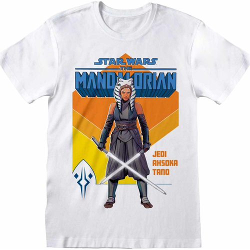 Abbigliamento T-shirts a maniche lunghe Star Wars: The Mandalorian HE1267 Bianco