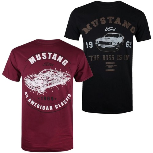 Abbigliamento Uomo T-shirts a maniche lunghe Ford Mustang Blu