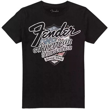 Abbigliamento Uomo T-shirts a maniche lunghe Fender American Innovation 1946 Nero