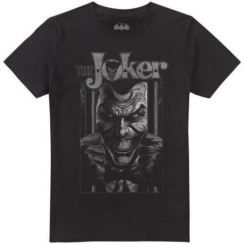 Abbigliamento Uomo T-shirts a maniche lunghe The Joker Behind Bars Nero
