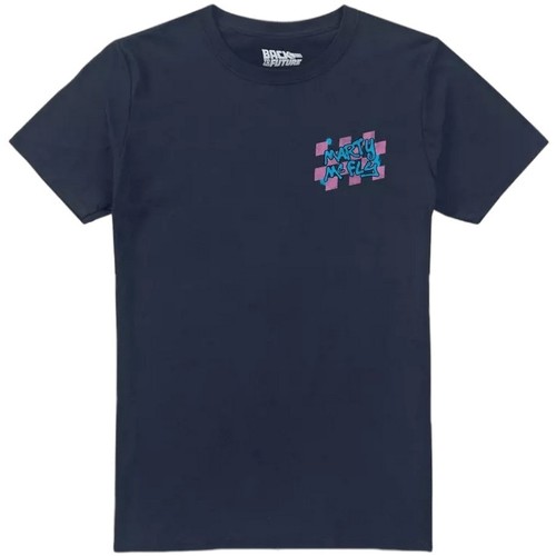 Abbigliamento Uomo T-shirts a maniche lunghe Back To The Future Marty Blu