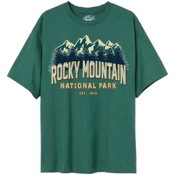Abbigliamento Donna T-shirts a maniche lunghe National Parks Rocky Mountain 1915 Verde