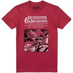Abbigliamento Uomo T-shirts a maniche lunghe Dungeons & Dragons Basic Rules Rosso