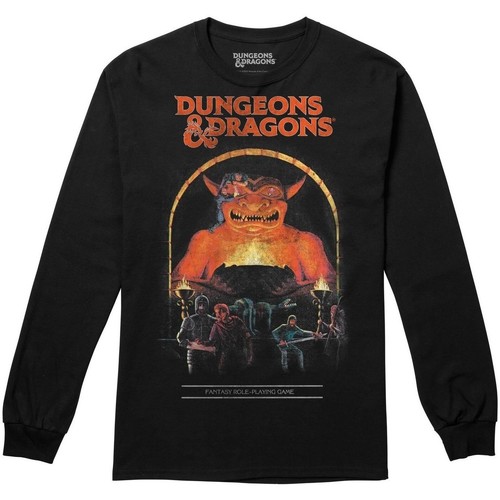 Abbigliamento Uomo T-shirts a maniche lunghe Dungeons & Dragons The Roleplayer Nero