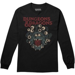 Abbigliamento Uomo T-shirts a maniche lunghe Dungeons & Dragons Beholder Die Nero