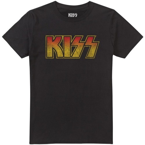 Abbigliamento Uomo T-shirts a maniche lunghe Kiss TV1852 Nero