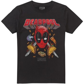 Abbigliamento Uomo T-shirts a maniche lunghe Deadpool Tacomania Nero