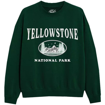 Abbigliamento Donna Felpe National Parks Yellowstone Verde