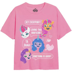 Abbigliamento Bambina T-shirts a maniche lunghe My Little Pony Texting Ponies Rosso