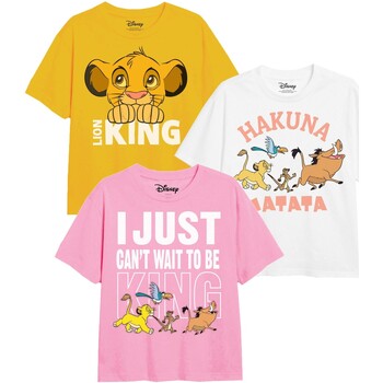 Abbigliamento Bambina T-shirts a maniche lunghe The Lion King Simba & Friends Multicolore