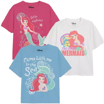 Abbigliamento Bambina T-shirts a maniche lunghe The Little Mermaid Explore The Sea Rosso