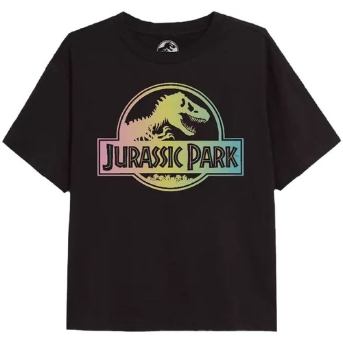 Abbigliamento Bambina T-shirts a maniche lunghe Jurassic Park TV1918 Nero