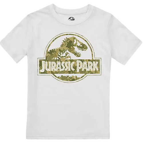 Abbigliamento Bambino T-shirts a maniche lunghe Jurassic Park Dino Camo Verde