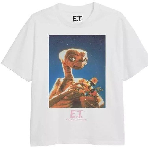 Abbigliamento Bambina T-shirts a maniche lunghe E.t. The Extra-Terrestrial TV1923 Bianco