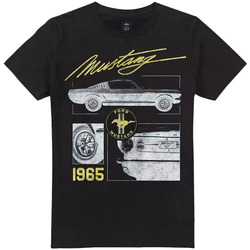 Abbigliamento Uomo T-shirts a maniche lunghe Ford Mustang 1965 Nero