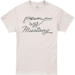 Abbigliamento Uomo T-shirts a maniche lunghe Ford Mustang Beige