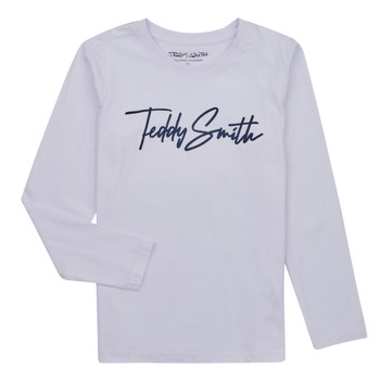 Abbigliamento Bambino T-shirts a maniche lunghe Teddy Smith T-EVAN ML JR Bianco