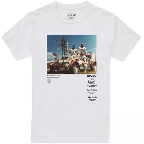 Abbigliamento Uomo T-shirts a maniche lunghe Nasa TV1873 Bianco