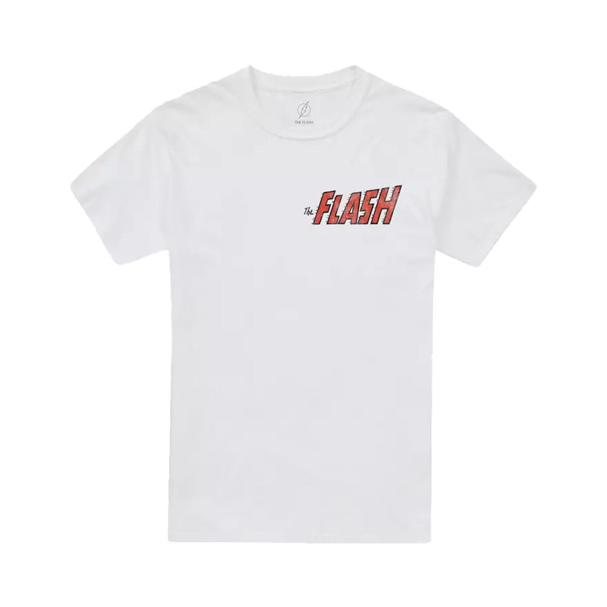 Abbigliamento Uomo T-shirts a maniche lunghe The Flash The Scarlet Speedster Bianco