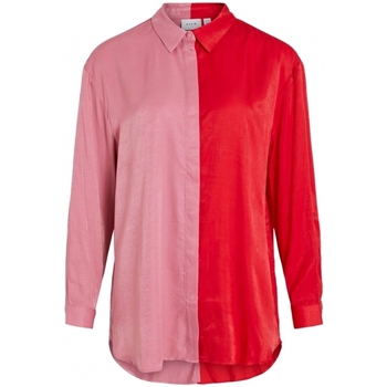 Abbigliamento Donna Top / Blusa Vila Shirt Silla L/S - Flame Scarlet Rosso