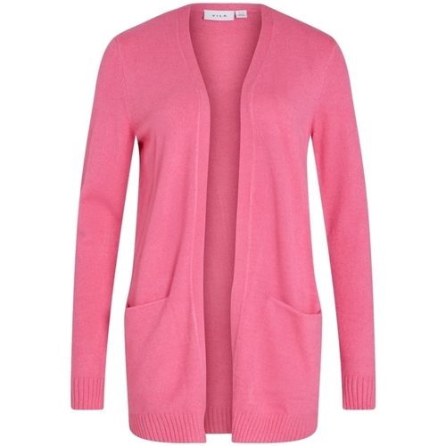 Abbigliamento Donna Cappotti Vila Noos Cardigan Ril - Fandango Pink Rosa
