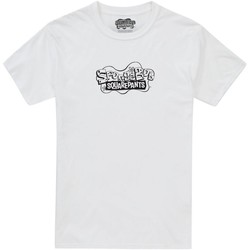 Abbigliamento Uomo T-shirts a maniche lunghe Spongebob Squarepants Shock Bianco