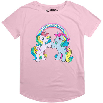 Abbigliamento Donna T-shirts a maniche lunghe My Little Pony Bright Rainbow Rosso