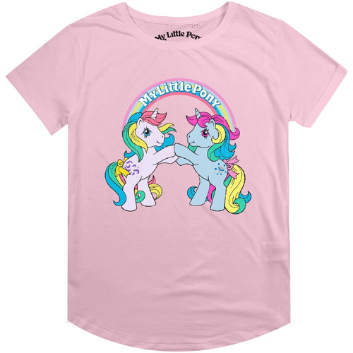 Abbigliamento Donna T-shirts a maniche lunghe My Little Pony Bright Rainbow Rosso