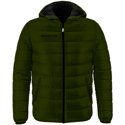 Abbigliamento Piumini Givova G013 Unisex Verde-5110-Verde Militare/Nero