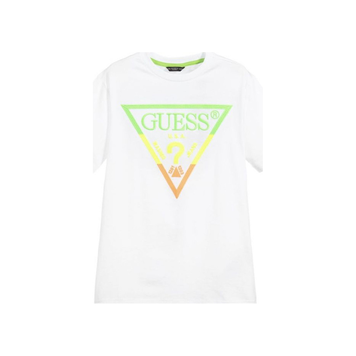 Abbigliamento Bambino T-shirt & Polo Guess G-L02I26K5M20 Bianco